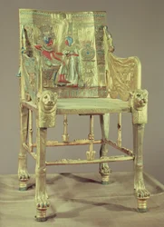 The throne of Tutankhamun