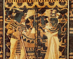 Top panel from a coffer, from the Tomb of Tutankhamun, New Kingdom