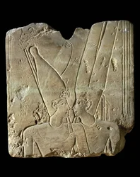 Pharaoh Ramses II and God Amun