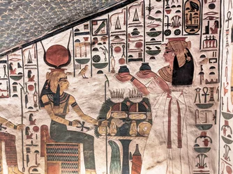 Queen Offering Ritual Vases