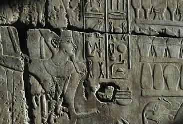 Relief, Temple of Amun, Luxor, ancient Thebes (UNESCO World Heritage List)