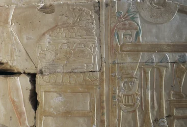 Relief, Temple of Ramses II, Abydos, Egypt, Egyptian Civilization, New Kingdom, Dynasty XIX