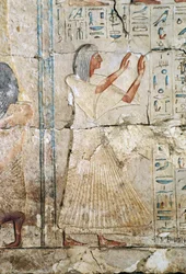 Relief from the Tomb of Netcherouymes, high official of Ramesses II, 2475 BC, Saqqara, Egyptian Civilization, New Kingdom, Dynasty XIX