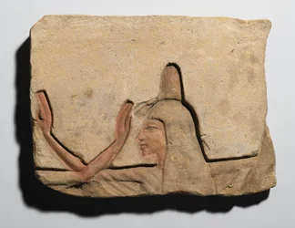 Slab Depicting a Woman with an Incense Cone, New Kingdom, c.1352-1336 BC