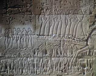 The Conquests of Seti I in Syria and Palestine, relief, outer wall of Great Hypostyle Hall, Temple of Amun, Karnak Temple Complex