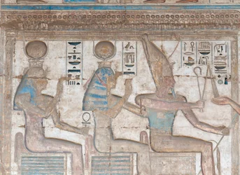 Painted Relief Image on the Wall