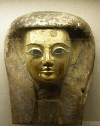 Head from a sarcophagus, Sait Period
