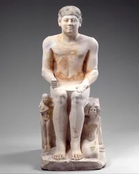 Nikare with His Wife and Daughter, c.2420-2389 B.C.