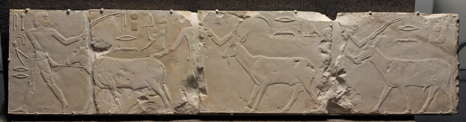 Relief of Men Bringing Desert Animals