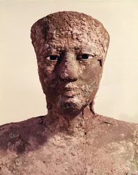 Statue of Pepi I (detail of the head)
