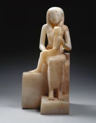 Pepy II and His Mother Queen Meryreankhnes, possibly from Saqqara, Old Kingdom
