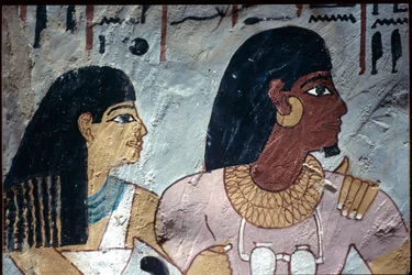 Ancient Egypt, Wall painting, Tomb of Sennufer, Tomb of the Nobles, Thebes