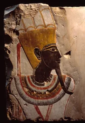 Detail of a Painting Depicting the Fertility God Amon Min