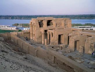 View of the Temple of Kom Ombo, 2nd Century BC, Aswan, Egypt