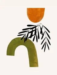 Abstract Olive Arch