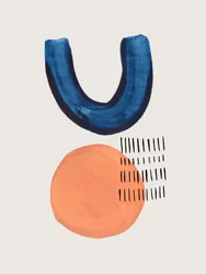 Blue Arch Orange Circle