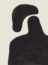 Floating Black Figure
