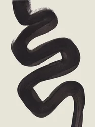 Fluid Black Abstraction