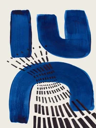 Geometric Blue Shapes