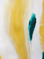 Golden Teal Brushstrokes