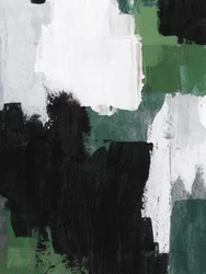 Green Black Abstract Blocks