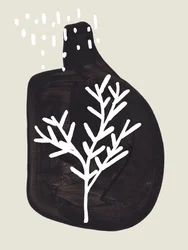 Minimalist Winter Tree