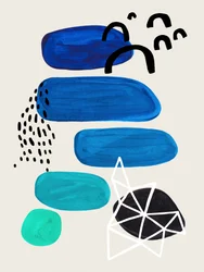 Modern Blue Shapes
