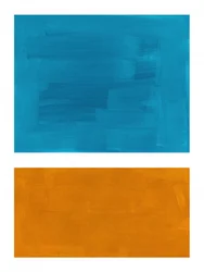 Teal Orange Abstract
