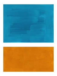 Teal Orange Color Blocks