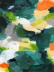 Vibrant Abstract Greens