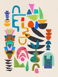 Vibrant Geometric Abstract