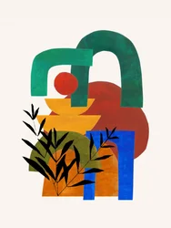 Vibrant Geometric Botanicals