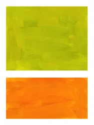 Vibrant Green Orange Blocks