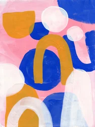 Vibrant Layered Shapes