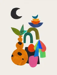 Vibrant Organic Collage