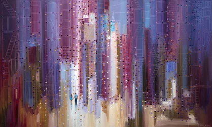 Colorful City Stroll