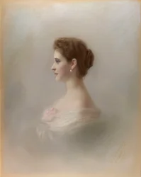 Portrait of Grand Duchess Elizaveta Fyodorovna, Princess Elizabeth of Hesse and by Rhine