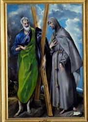 Portrait of Saint Andre and Saint Francois of Assisi
