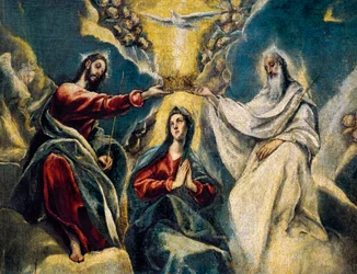 The Coronation of the Virgin (detail)