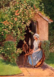 Illustration for the poem A Wish by Rogers, from the book 