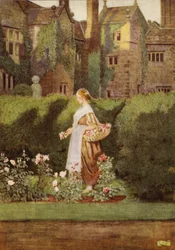 There is a garden in her face