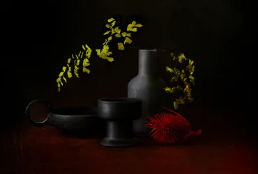 Dark Botanical Still Life