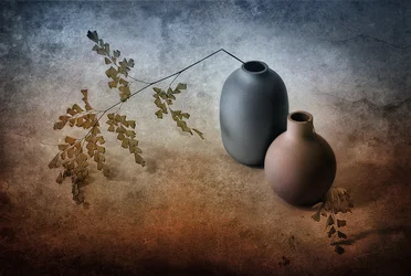 Delicate Fern And Vases