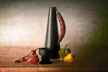 Rustic Pepper Still Life