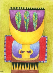 Abstract Tribal Figure