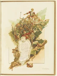 Program for the ballet La Perle by Marius Petipa and Riccardo Drigo