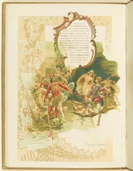 Program for the Ballet La Perle by Marius Petipa and Riccardo Drigo, 1896