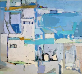 Coastal Cityscape Abstract