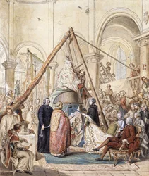 The Blessing of the Bell of the Village Church at Ormesson by the Marquisse d