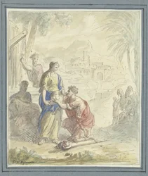 Rebecca and Eliezer at the Well